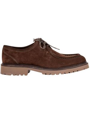 Exton Schoenen ,Bruin ,Suède Paraboot Veter Schoen 683