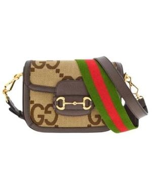 Gucci Horsebit Jumbo Mini Bag - Braun