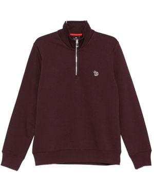 Paul Smith Zebra Logo Bordeaux Sweater - Lila