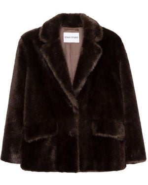Stand Studio Faux Fur & Shearling Jackets - Negro