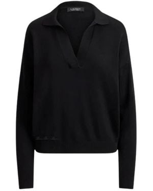 Ralph Lauren V-Neck Knitwear - Black