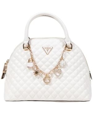 Guess Stilvolle Handtasche Mit Schultergurt - Weiß
