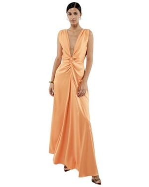 ACTUALEE Maxi Dresses - Orange