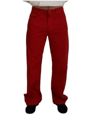 Dolce & Gabbana Straight Fit Jeans - Red