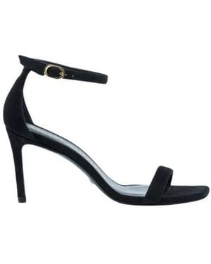 Stuart Weitzman Schoenen ,Zwart ,Nunaked Straight Sandal - Wit