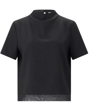 Jil Sander Top Aus Schurwolle - Schwarz