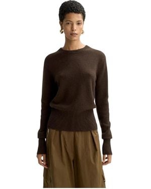 Soft Goat Cashmere Knitwear - Brown