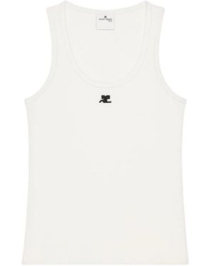 Courreges 90's Rib Tank Top - Weiß