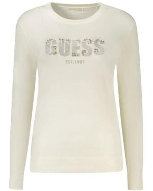 Guess Witte Geborduurde Trui