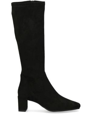 Caprice Heeled Boots - Black
