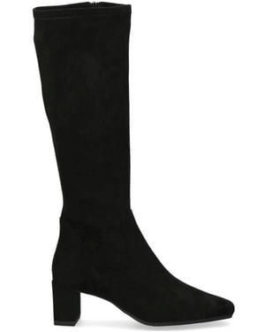 Caprice Heeled Boots - Black