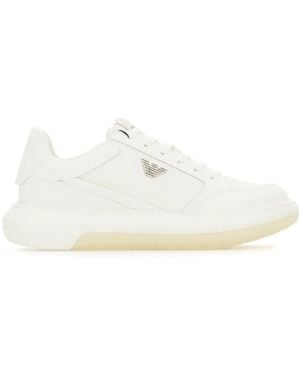 Emporio Armani Casual Sneakers Für Den Alltag - Weiß