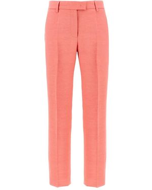 Alberto Biani Straight Trousers - Pink