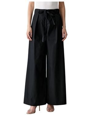 KARL LAGERFELD Wide Trousers - Negro