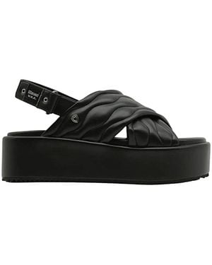 Blauer Wedges - Negro