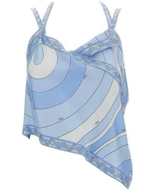 PUCCI Sleeveless Tops - Blue