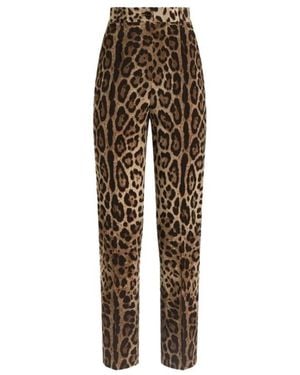 Dolce & Gabbana Slim-Fit Trousers - Marrón