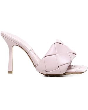Bottega Veneta Heeled Mules - Pink