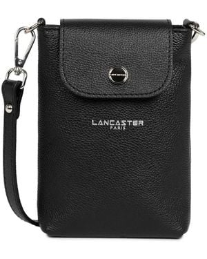Lancaster Milano Bao Magnetische Klapp-Smartphone-Hülle - Schwarz