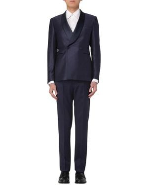 Tagliatore Double Breasted Suits - Blu