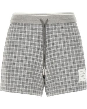 Thom Browne Korte Broeken ,Grijs ,Katoen Casual Katoenmix Shorts