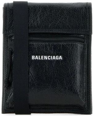 Balenciaga Zwarte Zijde & Nylon Tassen