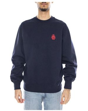 Edwin Hoodies & Sweatvesten ,Blauw ,Crew Neck Sweatshirt