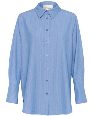 My Essential Wardrobe Klassisches Hemd Skye Mit Streifen - Blau