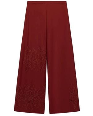 Liviana Conti Wide Trousers - Red