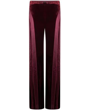 Alberta Ferretti Wide Trousers - Red