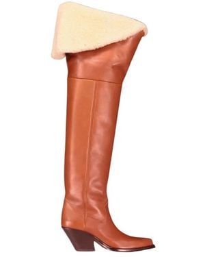 Chloé Over-The-Knee Boots - Brown