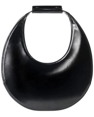 STAUD Tassen ,Zwart ,Leer Gepolijste Leren Moon Bag