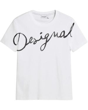 Desigual Tops ,Wit ,Katoen Ts Florencia