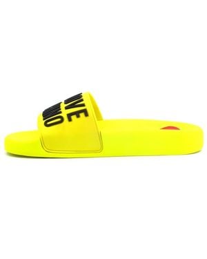 Love Moschino Sliders - Yellow