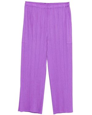 Issey Miyake Wide Trousers - Purple