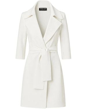 Chiara Boni Belted Coats - White