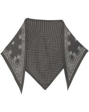 Destin Accessoires ,Grijs ,Wol Tri Lava Sjaal