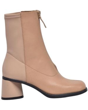 Camper Heeled Boots - Brown