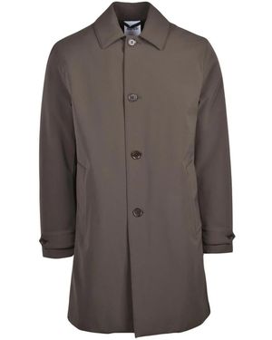 Aspesi Single-Breasted Coats - Brown