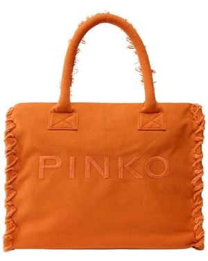 Pinko Tote Bags - Orange