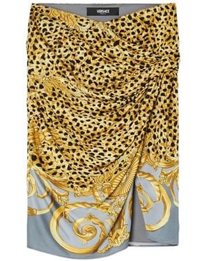 Versace Short Skirts - Metallic
