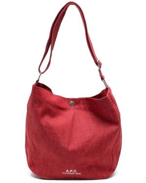 A.P.C. Shoulder Bags - Rosso