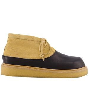 Marni Lace-Up Boots - Amarillo