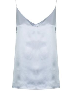 Eleventy Sleeveless Tops - Blue