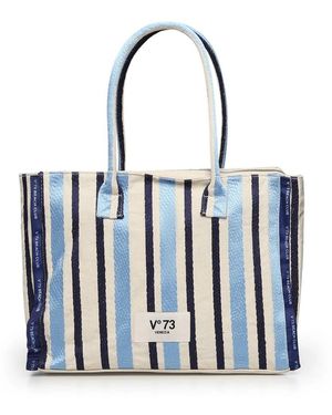 V73 Tote Bags - Blue