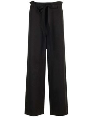 TOTEME Fluid Tie-Waist Broeken - Zwart