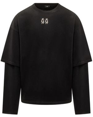 44 Label Group Long Sleeve Tops - Nero