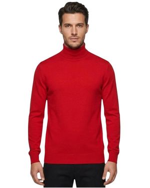 Daniele Alessandrini Truien & Vesten ,Rood ,Maglia Collo Alto