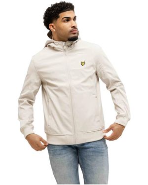 Lyle & Scott Jassen ,Polyester Softshell Jacket - Wit