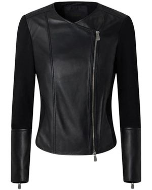 Pinko Jassen ,Zwart ,Leer Girasole Jas